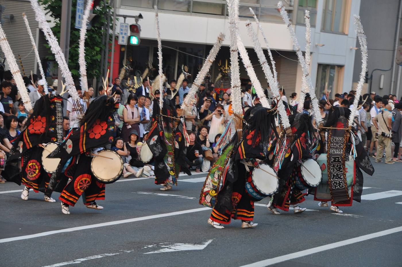 A traditional deer dance performance associated with Tono, Iwate.